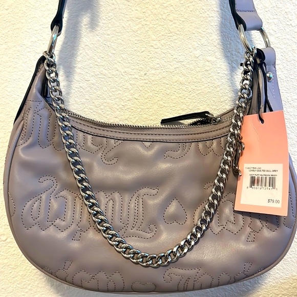 Juicy Couture Handbags - Quilted grey Juicy couture purse